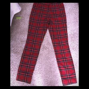 Hollister plaid pants size m